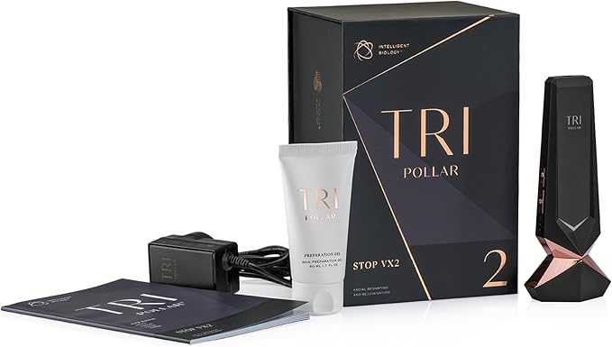 TriPollar Stop Vx 2 | Pollogen Stop U Model UXV Device | New Multi-RF + DMA Technology | at-Home Facial Device