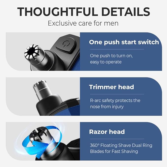 Drkicsy Rechargeable Portable Nose Hair Trimmer for Men and Women, Electric Nose Hair Remover Nasal Hair Cutter Shaver (Orange)