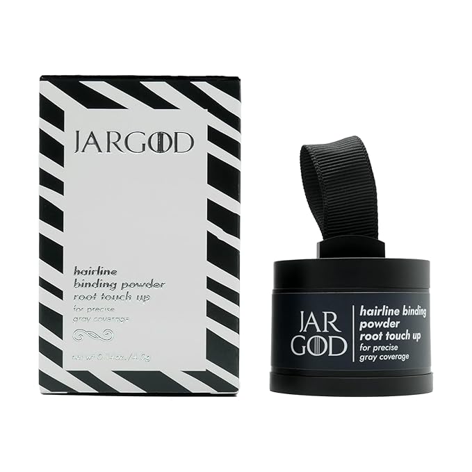 Hairline Powder Root Touch-Up, 0.14 Ounce (Pack of 2), Black - Instant Gray Coverage Temporary Hair Color for Roots and Highlights for Women & Men