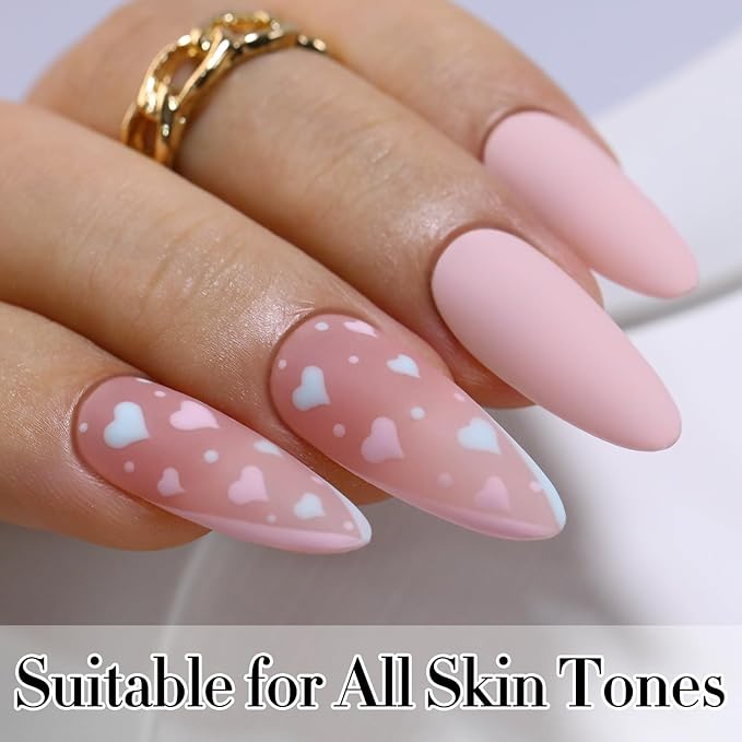 Double Rhythm 15ML Gel Nail Polish Pure Sheer Same Color Same Bottle Soak Off Gel Polish Art Manicure Salon DIY at Home for Women (Creamy Pink-A1389)