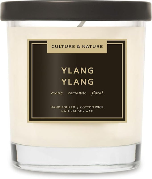 CULTURE & NATURE Natural Soy Wax Candle 7oz (Ylang Ylang)