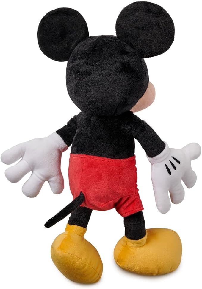 Disney Store Official Mickey Mouse Medium Soft Toy for Kids, Cuddly Character with Fuzzy Texture and Embroidered Details, Soft Tail, Disney Plushy Suitable for All Ages.