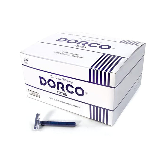 Dorco Fresh Twin Blade Disposable Razors for Men (240 Counts), Smooth & Comfortable Shave, Shaving Razors for Men, Non-Slip Handle, Ideal for Sensitive Skin & Travel