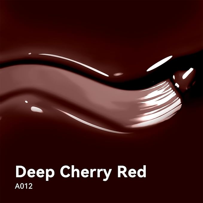 MAYCHAO 15ML Gel Nail Polish 1Pc Deep Cherry Red Nail Polish Soak Off UV LED Blood Red Nail Gel Polish Nail Art Starter Manicure Salon DIY at Home, 0.5 OZ