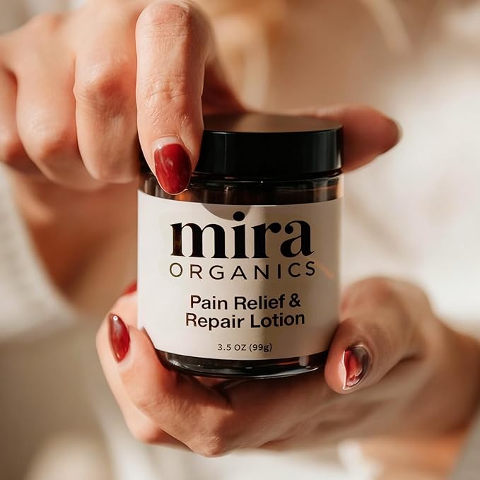 Mira Relief & Repair Lotion, Use natural plant ingredients, Daily nourishment for health. (Mira lotion - 1 Bottle) (mira organics cream - 1Pcs)