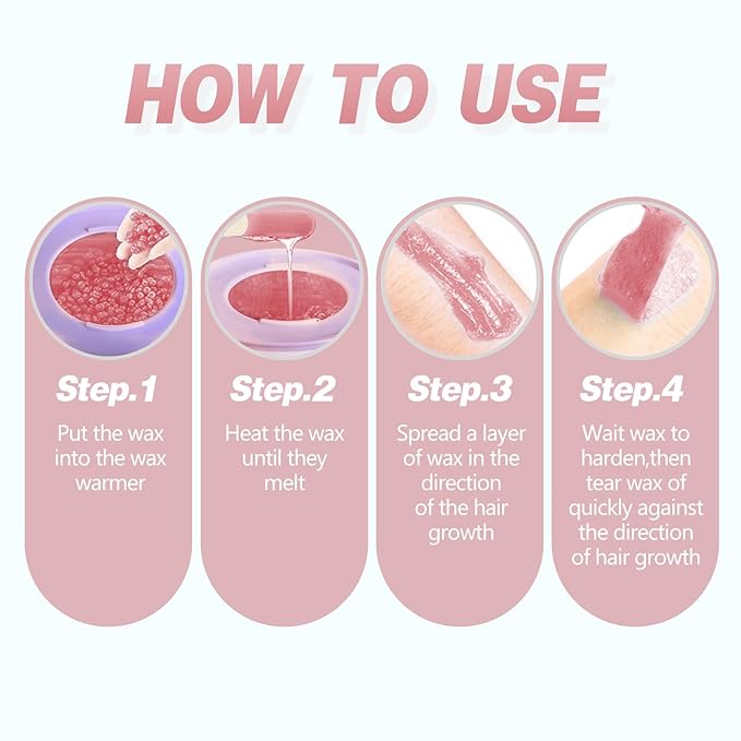 3 lb Hard Wax Beads for Hair Removal, Pink Grande Bulk Waxing Beads for Coarse & Fine Hair, Face Bikini Body Brazilian Sensitive Skin, Stripless Wax Bean, Big bag for Professional Salon & Home Refill