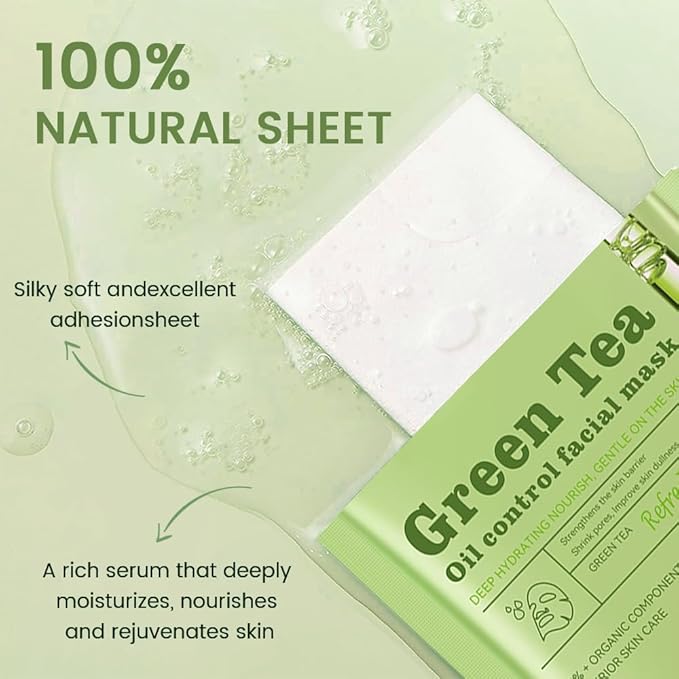 Face Sheet Mask Skincare,Hydrating Spa Face Mask For Sensitive Skin,Moisturize,Nourish for All Skin Types,Natural Skin Care Spa Face Mask for Women Men Girls,Pack of 8