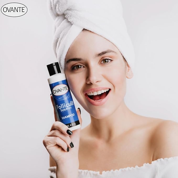 Folliculit Solution Shampoo for Itchy Scalp Treatment & Folliculitis Treatment - Natural Hair Growth & Dry Itchy Scalp Treatment for Scaling, Redness - Folliculitis Shampoo - 6.0 Oz