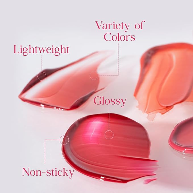 CLIO Crystal Glam Tint |Glossy Finish, Lightweight, Weightless, Buildable, Glass-Like, Smoothing, Long-Lasting, Vivid, Transparent, Shiny, Moisturizing, Hydrating (001 Vintage Apple)