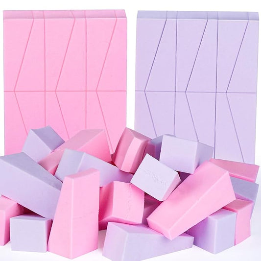 Teenitor 48 Pcs Makeup Sponges For Foundation, Latex Free Makeup Wedges Sponges For Liquid Cream Foundation Festival Halloween Makeup, Make Up Sponges For Face