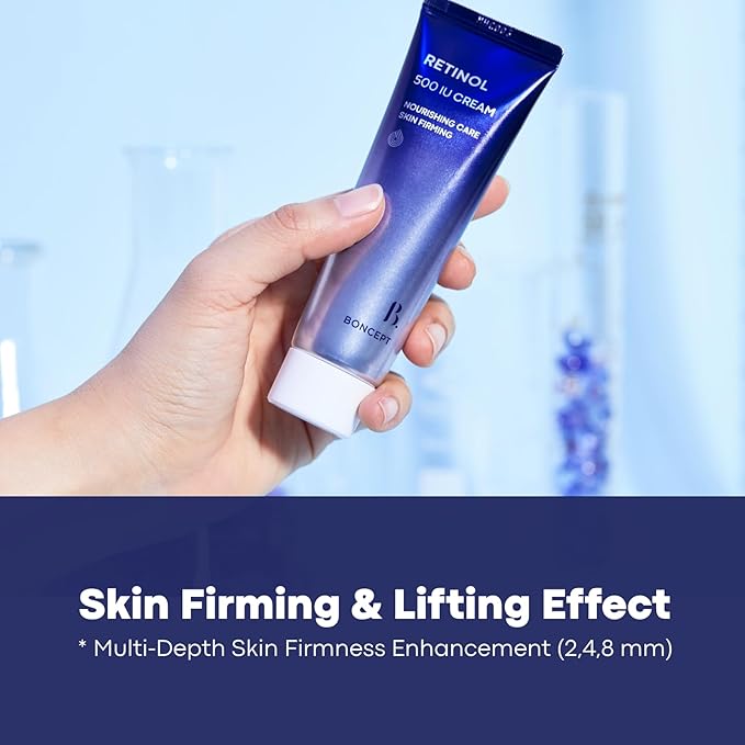 Retinol 500 IU Cream – Gentle Daily Anti-Aging & Hydrating Korean Moisturizer (1.69 fl. Oz/50ml) | Firming & Pore Refining
