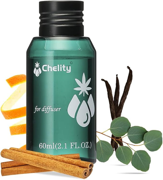 Chelity Hotel Diffuser Oil, 2.1 Fl Oz (60ml),Home Luxury Aroma & Hotel Fragrance Diffuser Oils-Hotel Diffuser Oil for Aromatherapy, Compatible with Waterless Ultrasonic Diffusers(2.1, Santal)