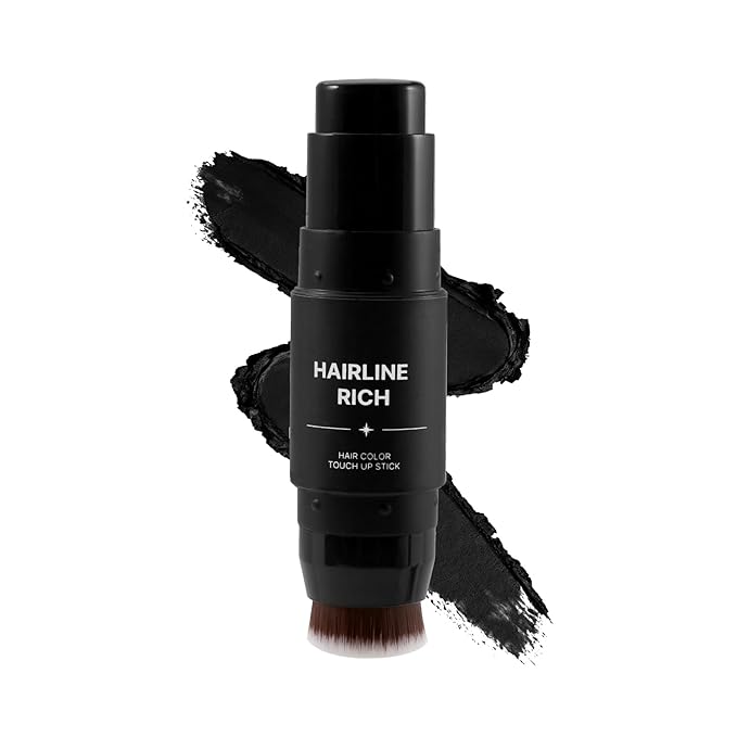 Root Touch Up Hair Color Shadow Powder, Gray Hair Cover Up Hairline Powder for Women, Double Head Cover Blond With Sponge & Brush, Waterproof Hairline Concealer