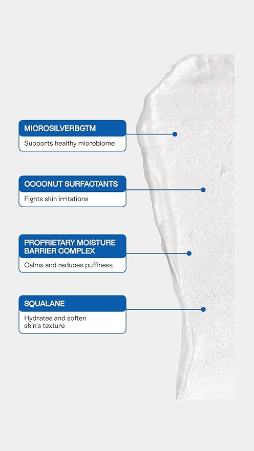 BeautyStat Universal Microbiome Barrier Repair Purifying Cleanser - Gentle Detoxifying Cleanser with Medical Grade MicroSilverBG to Protect Skin and Promote a Healthy, Radiant Glow (4oz /120ml)