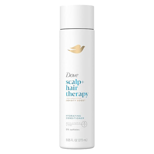 Dove Density Boost Hydrating Conditioner Scalp Therapy for Dry Hair, with Vitamin B3, Zinc and 0% Sulfates, 9.25 oz