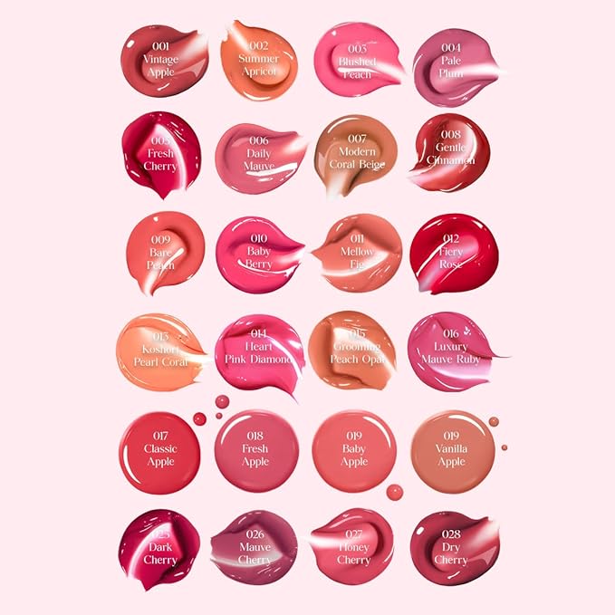 CLIO CRYSTAL GLAM TINT (CHERRY SERIES 025 DARK CHERRY), Glossy Finish, Lightweight, Buildable, Glass-Like, Smoothing, Long-Lasting, Vivid, Transparent, Shiny, Moisturizing Lip Stain, Korean Lip Tint