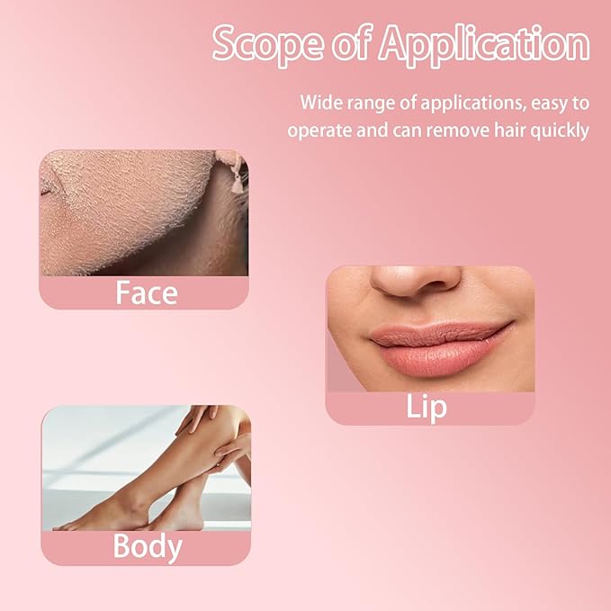 Hair Identifier Spray for Face Shaving, Face Skin Body Spray for Women Face with 4 Face Razor