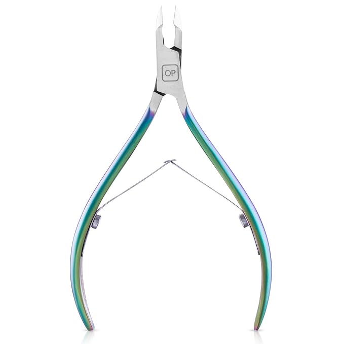 Cuticle Trimmer-opove Cuticle Remover Cuticle Nipper Professional Stainless Steel Cuticle Cutter Clipper Durable Pedicure Manicure Tools for Fingernails and Toenails,X7 mini Color Gradient