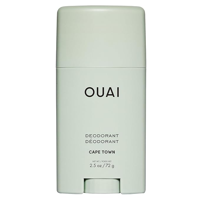 OUAI Aluminum Free Deodorant - Women's Deodorant with 24-Hour Odor Control & Invisible Application - Enriched with Notes of Wet Grass, Ginger, Basil & Green Fig - Cape Town (2.5 oz)