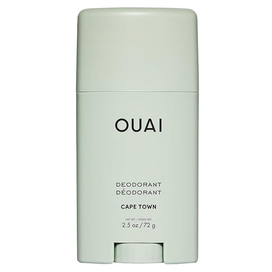 OUAI Aluminum Free Deodorant - Women's Deodorant with 24-Hour Odor Control & Invisible Application - Enriched with Notes of Wet Grass, Ginger, Basil & Green Fig - Cape Town (2.5 oz)