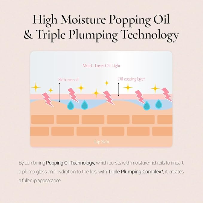 DINTO Blur-Jelly Plumping Lip Tint - Tinted Lip Plumpimg Gel Gloss, Long-Lasting, Moisturizing, Volumizing & Hydrating, Vegan & Cruelty-Free, K beauty (7 colors) (775 Woody Gelée, 0.11 fl.oz.)