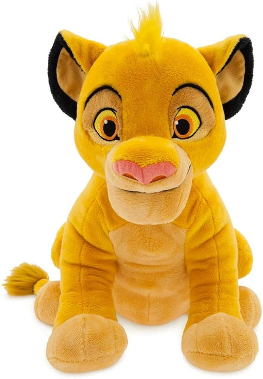 Disney Store Official Simba Medium Soft Toy for Kids, Cuddly Character with Fuzzy Texture and Embroidered Details, Furry Mane and Tail Tuft, Disney Plushy Suitable for All Ages.
