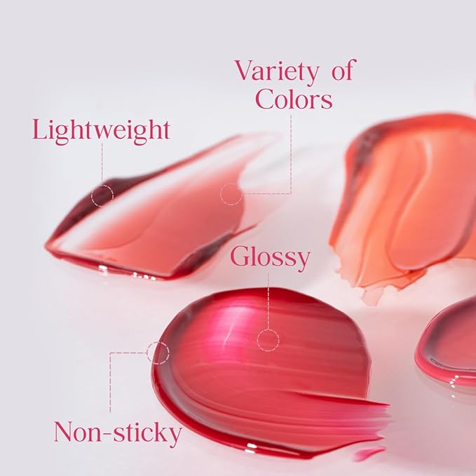 CLIO CRYSTAL GLAM TINT (CHERRY SERIES 026 MAUVE CHERRY), Glossy Finish, Lightweight, Buildable, Glass-Like, Smoothing, Long-Lasting, Vivid, Transparent, Shiny, Moisturizing Lip Stain, Korean Lip Tint