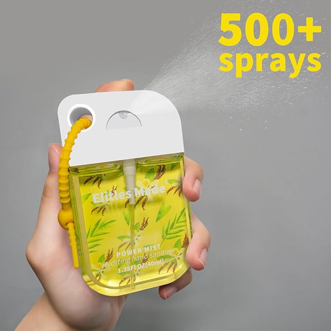 Hand Sanitizer Spray, Watermelon Spray Hand Sanitizer Travel Size With Cute Keychain, Scented Pocket Power Mist Hydrating Women Teen Girl Gifts, 1.35FL.OZ