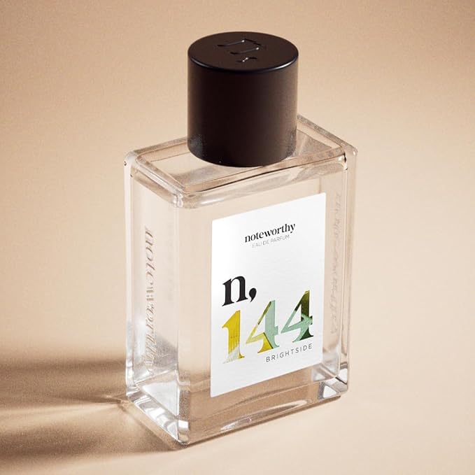 Noteworthy n,144 Brightside Eau De Parfum – Citrus, Vanilla | Sophisticated, Warm Fragrance for Any Occasion | Long-lasting Unisex Perfume for Women & Men (100ml)