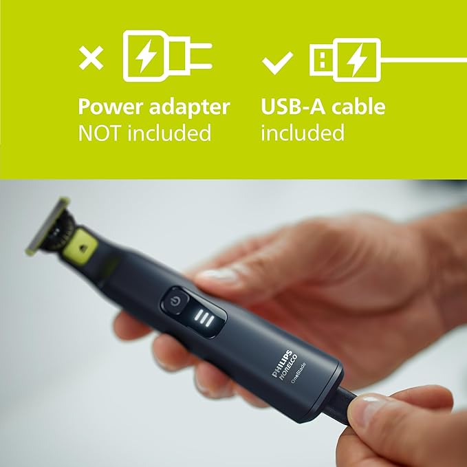 Norelco Philips OneBlade Pro 360 Face + Body, Electric Shaver, Beard Trimmer and Body Groomer, with 360 Blade Technology, 14-Length Precision Comb, Body Kit, Soft Pouch, Model QP6542/70