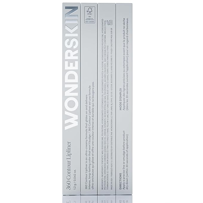 Wonderskin Lipliner Pencil - 360 Contour Lipliner, Long Lasting, Sharpenable, Waterproof and Transfer-Proof Nude Lip Liner Pencil (Blush)