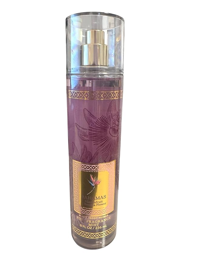 Bath & Body Works Fine Fragrance Body Spray Mist 8 fl oz / 236 mL (Bahamas Passionfruit & Banana Flower)