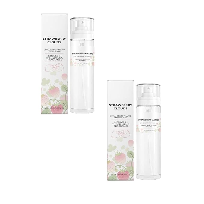 Strawberry Clouds Ultra-Concentrated Perfume Mist - Sweet Strawberry Vanilla Body Spray for Women, Long-Lasting Bath And Shower Fragrance (2)