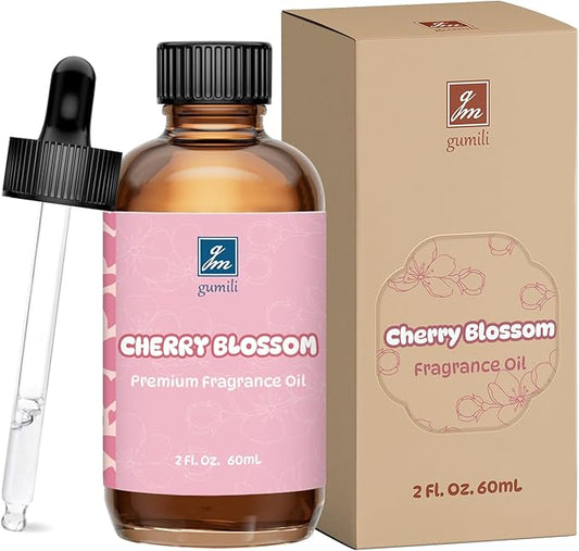 Cherry Blossom Fragrance Oil 2 Oz, Natural Scent Oil for Home Essential Oils Diffuser, Candle Making, Soap Making, DIY Body Oils, Perfume, Body Mist, Spray - Hotel Scent