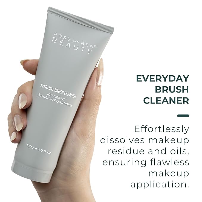 Everyday Brush Cleaner | Fragrance-Free Gel Formula | Gentle and Nourishing with Avocado Oil & Aloe Vera | Professional Makeup Brush Cleanser | Vegan, Cruelty-Free, Eco-Conscious Packaging
