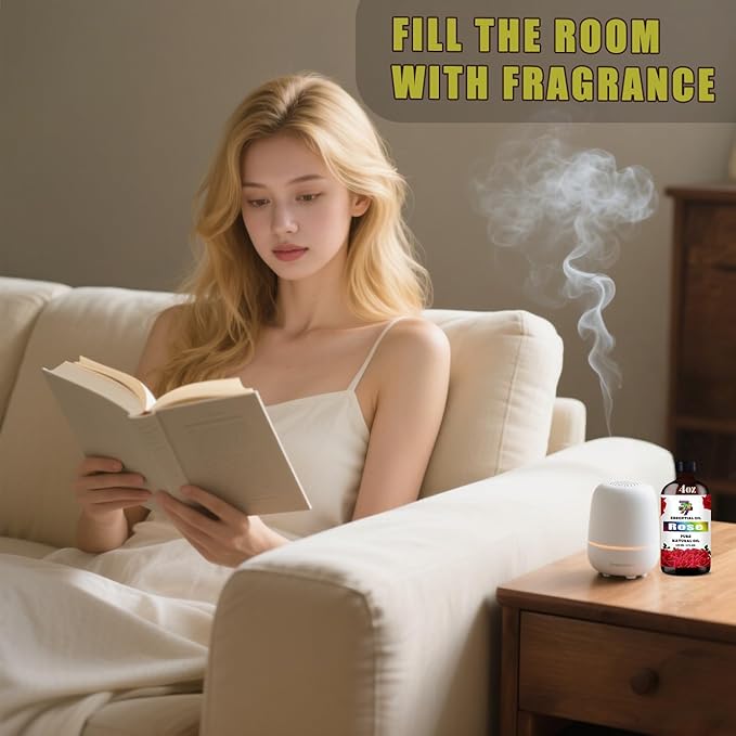 Rose Essential Oil (4 oz/120 ml) — Rose Oils for Aromatherapy, diffusers, humidifiers, Home fragrances, DIY Skincare, soap Making, DIY Candle, Relaxation, Yoga, and Meditation