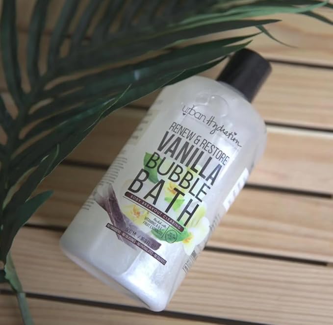 Urban Hydration Renew & Restore Vanilla Bubble Bath, 16.9oz – Moisturizing & Hydrating with Coconut Oil – Sulfate, Paraben, Dye & Polybead Free – Gentle & Suitable for Sensitive Skin