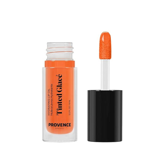 Provence Beauty Peach Moscato Lip Oil – Hydrating Tinted Lip Oil for Women with Natural Oils & Sheer Peach Tint – Moisturizes, Nourishes & Boosts Lip Health – 0.2 fl oz