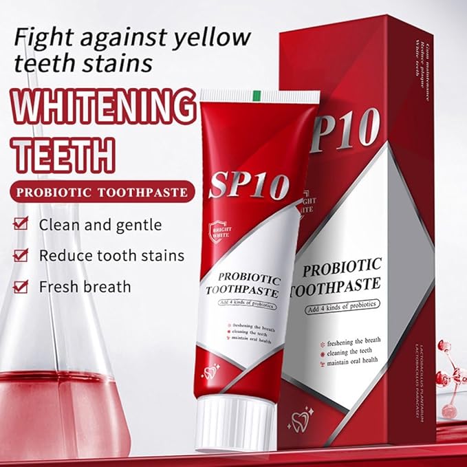 SP 10 Probiotic Whitening Toothpaste - Enhance Oral Health with SP 10 Toothpaste for Brighter, Healthier Teeth