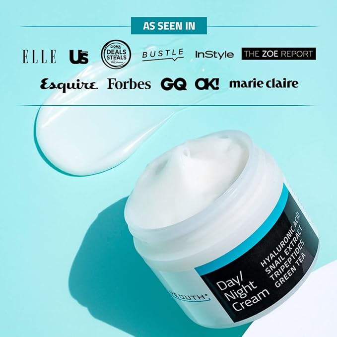 YEOUTH Day Night Face Moisturizer with Hyaluronic Acid, Snail Mucin Cream and Copper Tripeptide, Hydrating Fragrance Free Facial Moisturizer, Face Skin Care Cream for Women and Men 4oz