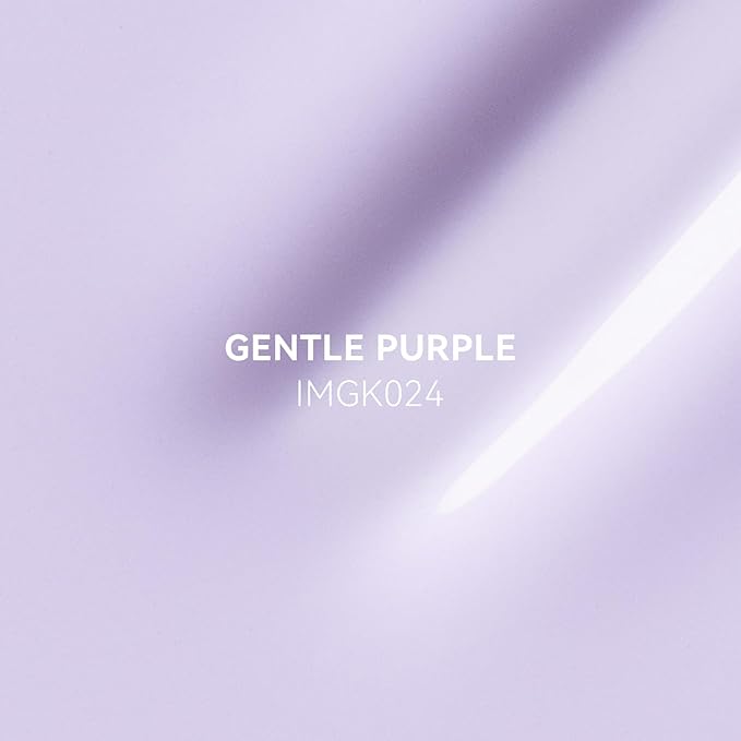 MAYCHAO 15ML Lilac Purple Gel Nail Polish 1Pc Gentle Purple Gel Polish Soak Off UV LED Nail Lamp Curing Nail Polish for Nail Art Manicure Salon DIY at Home, 0.5 OZ