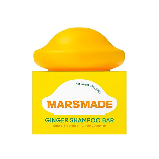Ginger Shampoo Bar 2.0 - Hydrating & Moisturizing Natural Hair Soap for Hair Vitality & Scalp Nourishment - Solid Shampoo for All Hair Types (120g, 4.23oz)
