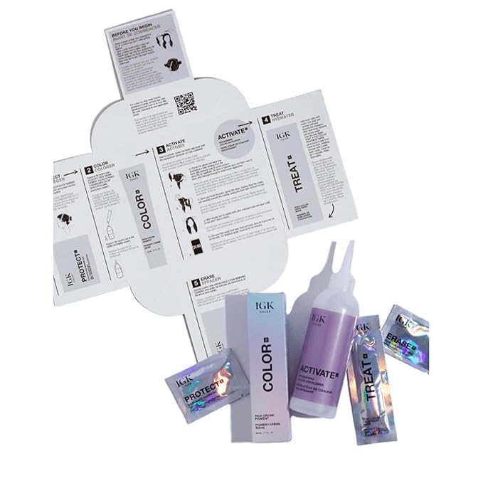 IGK Permanent Hair Dye Color Kit | 5N Back To Brown - Natural Brown | 100% Gray Color Coverage + Strengthen + Shine | Ammonia Free