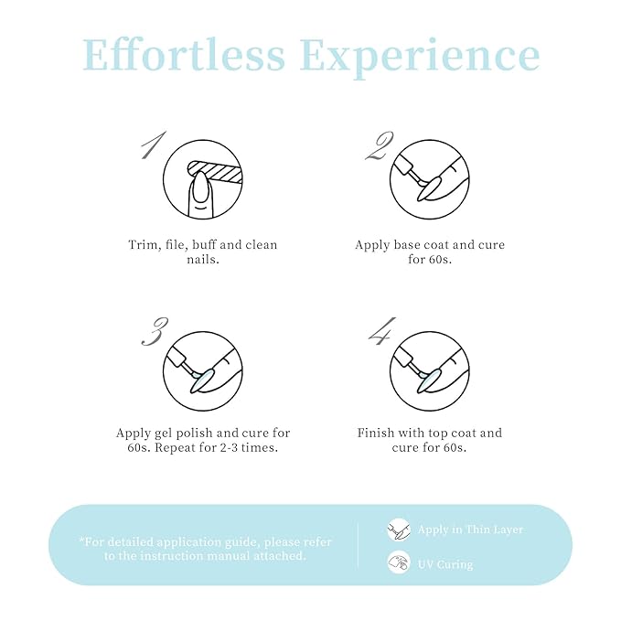 MAYCHAO 15ML Sky Blue Gel Nail Polish 1Pc Light Blue Gel Polish Soak Off UV LED Nail Polish Nail Art Starter Manicure Salon DIY at Home, 0.5 OZ