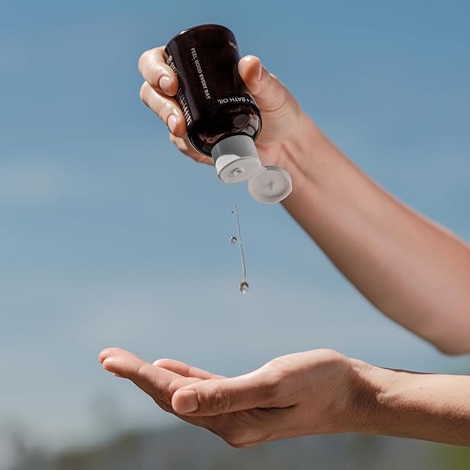 By Rosie Jane Calm Bath & Body Oil - Nourishing Body & Bath Oil to Leave Skin Soft, Smooth & Glowing - Enriched with Lavender, Chamomile & Neroli - Brightens and Boosts Collagen (125ml)