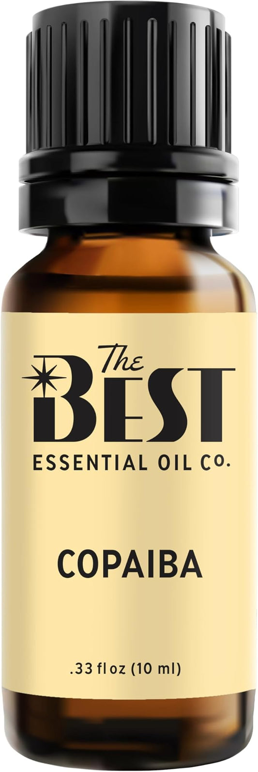 The Best Copaiba Essential Oil- Premium Grade- 100% Pure & Natural for Aromatherapy, Diffuser, Spa, Massage, Air Freshener- 10 ml (.33 fl oz)