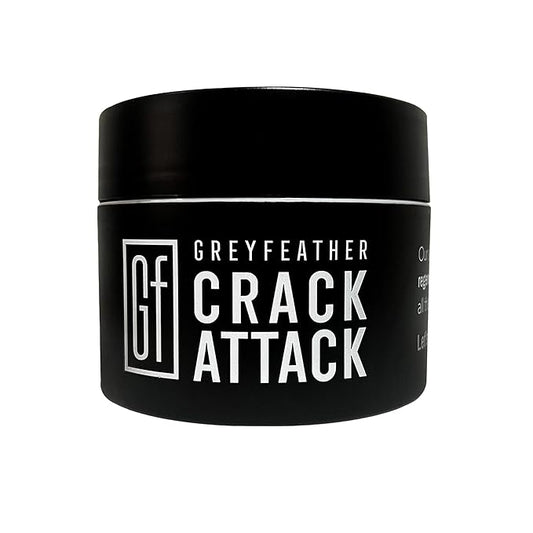 Greyfeather Crack Attack Hand Cream for Dry Cracked Hands Working Hands Cream – Travel Size Moisturizer with Shea Butter & Vitamin E – Anti Aging Hand Cream for Men & Women Non-Greasy & Fast Absorbing