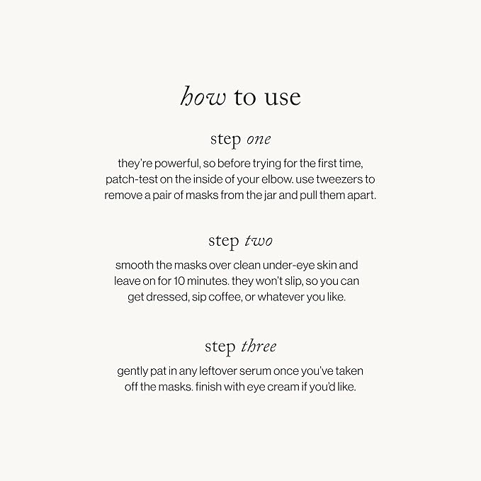 goop Beauty Eye Masks for Puffy Eyes | Under Eye Patches for Dark Circles | VEOCEL Lyocell Masks in Niacinamid Serum | Improves Crows Feet, Fine Lines, & Wrinkles | Paraben & Silicone Free | 30-Pack