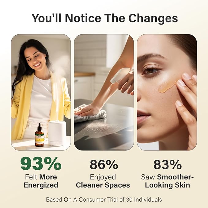 KUKKA Lemon Essential Oils - 4 Fl Oz - for Hair, Skin, Diffuser, Aromatherapy & DIY Soap Making Scent