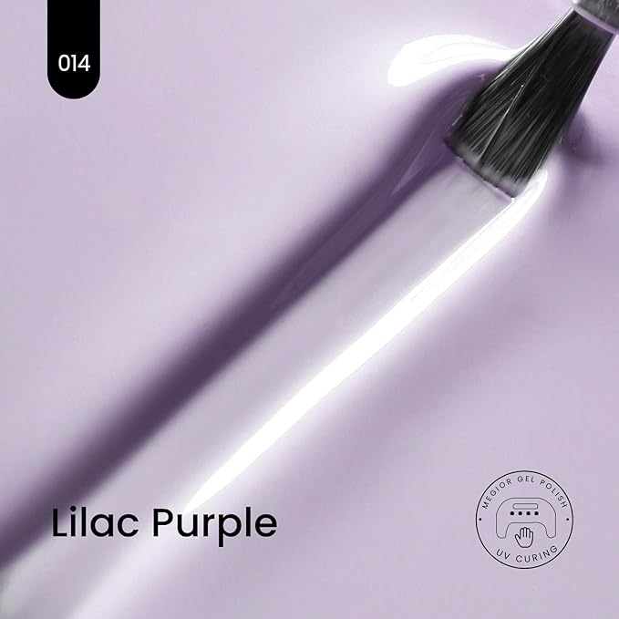 MAYCHAO 15ML Lilac Purple Gel Nail Polish 1Pc Violet Purple Gel Polish Soak Off UV LED Nail Polish Nail Art Starter Manicure Salon DIY at Home, 0.5 OZ